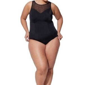 Black Mesh Swimsuit